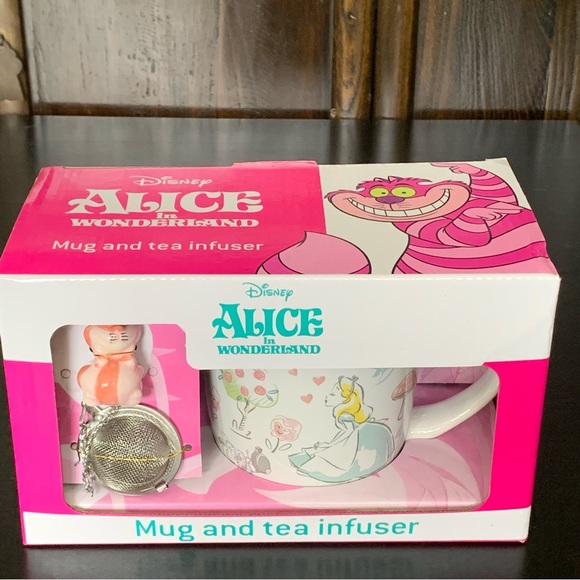 Disney Alice in Wonderland Cheshire Cat Mug and Tea Infuser Set - Picture 7 of 12